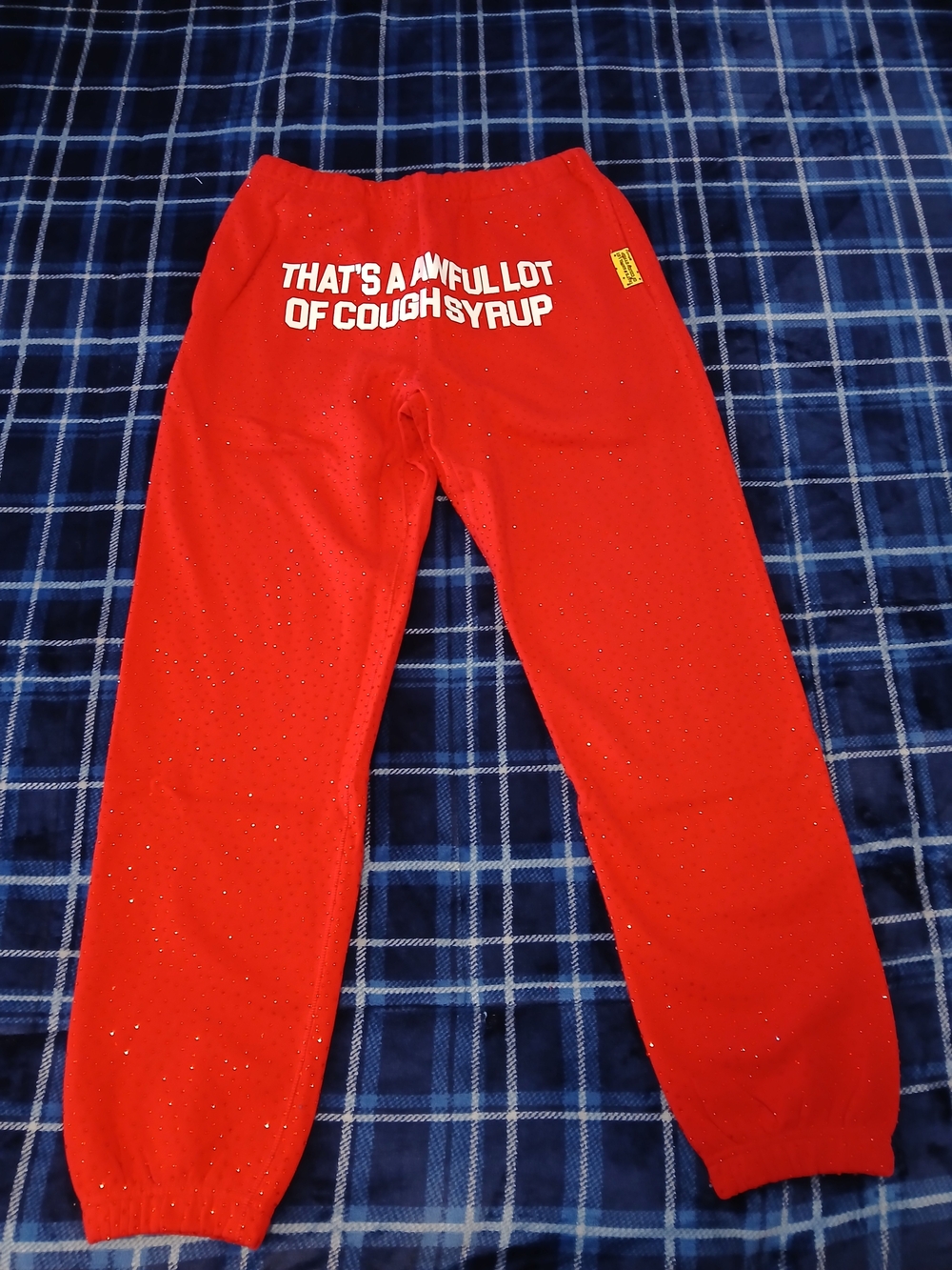 Awful Lot Of Cough Syrup Red Sweatpants